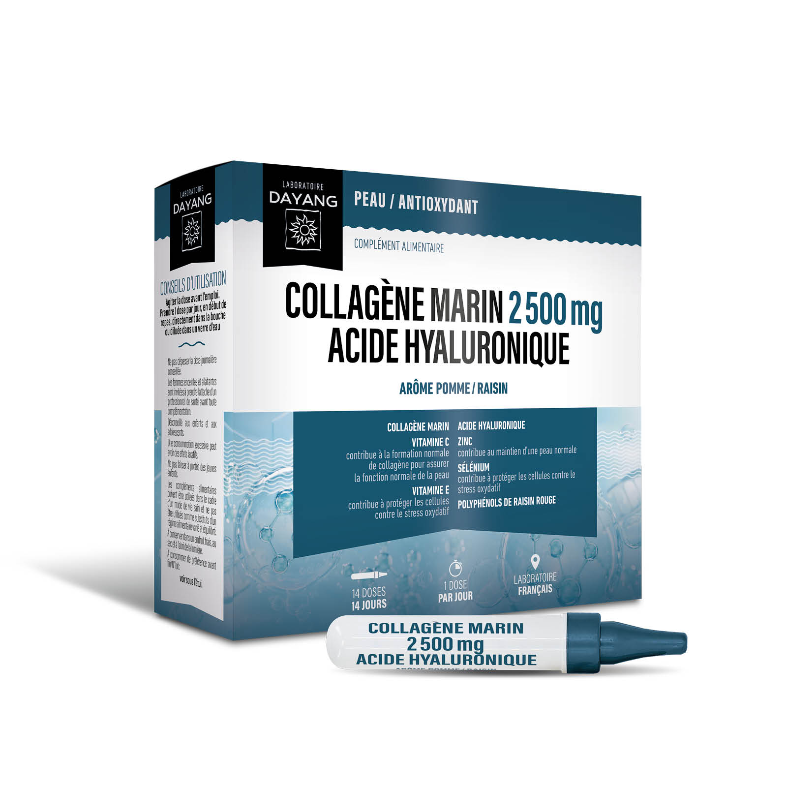 Collagène marin 2500 mg - Acide hyaluronique