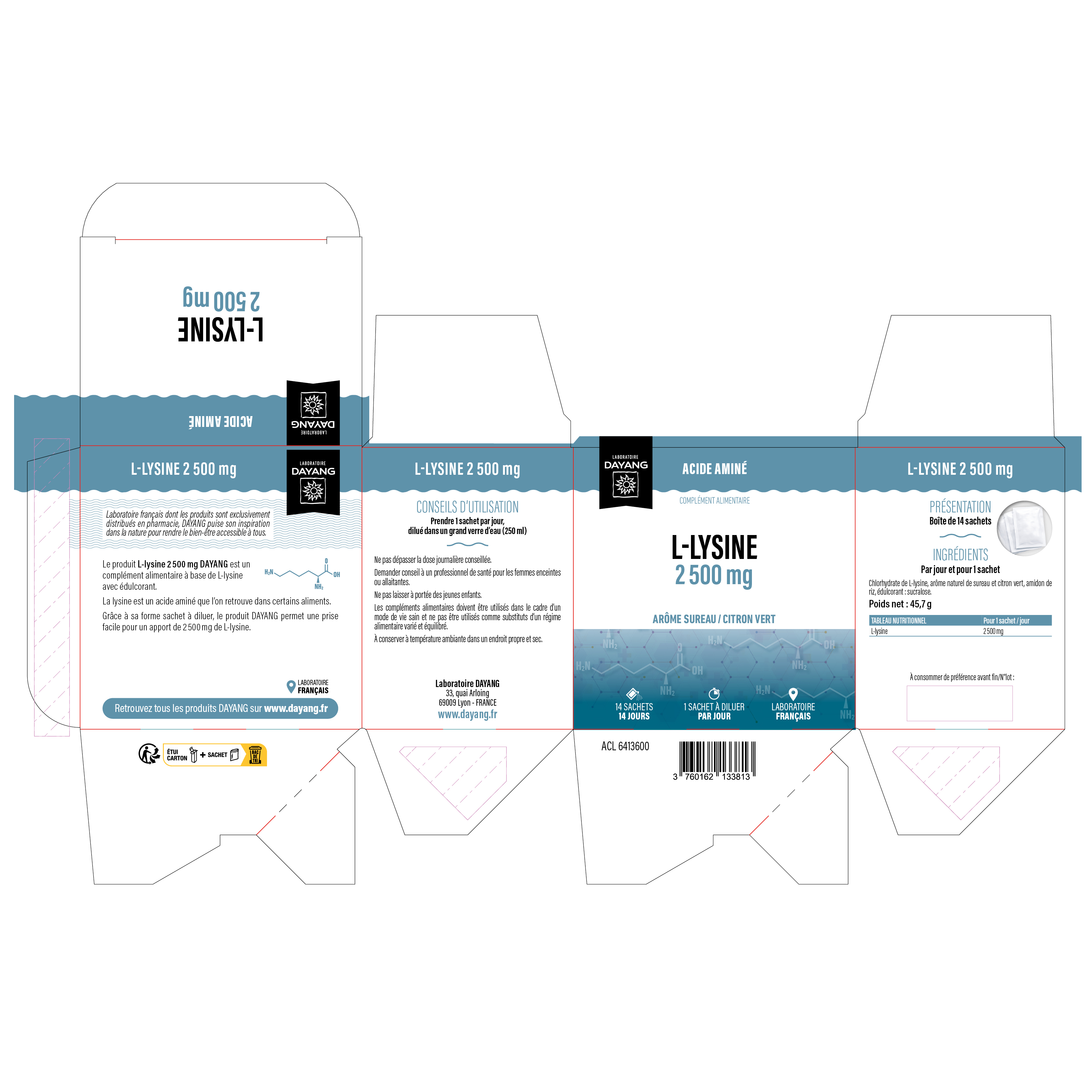 L-lysine 2 500 mg