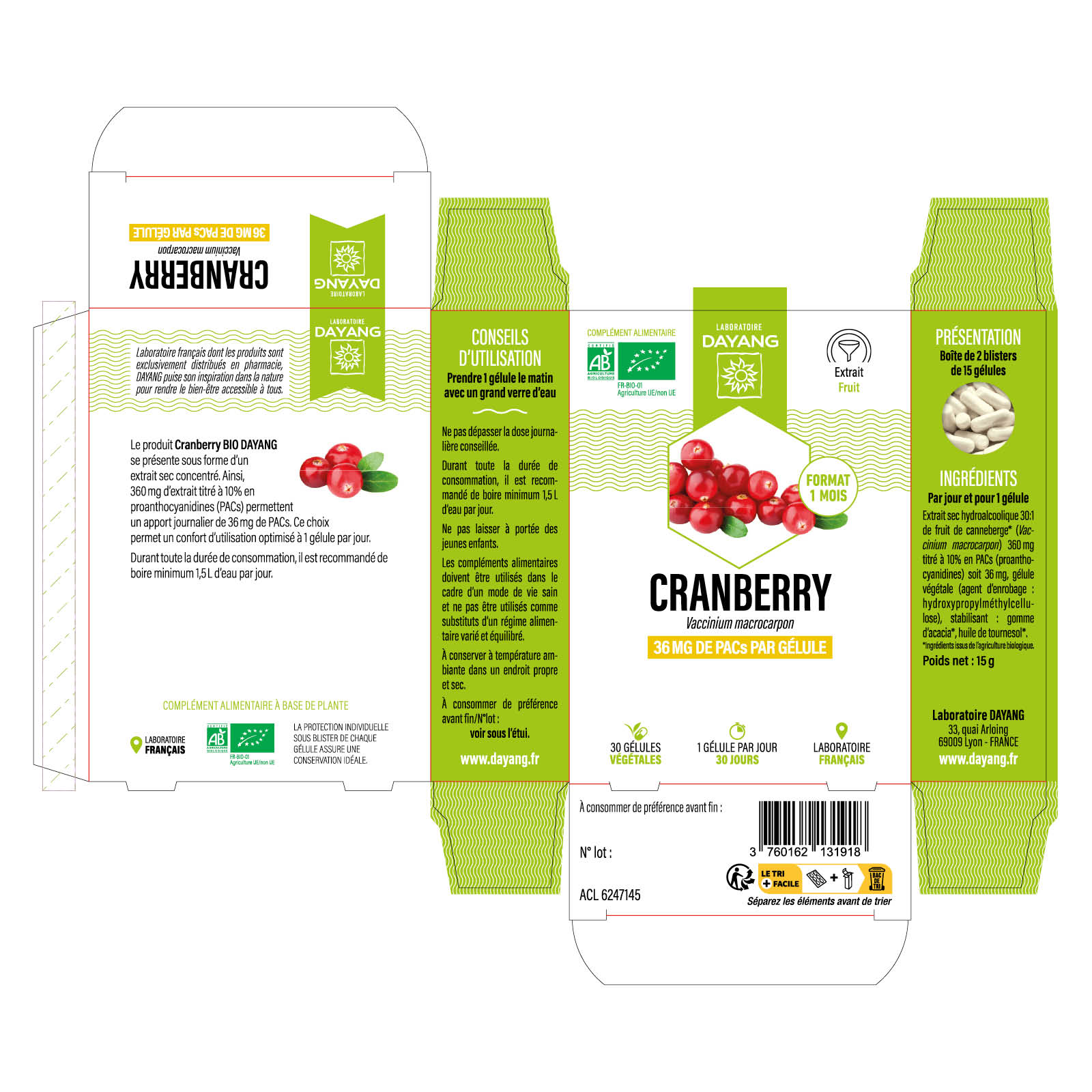 Cranberry BIO - 1 mois