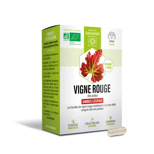 Vigne rouge BIO - 1 mois